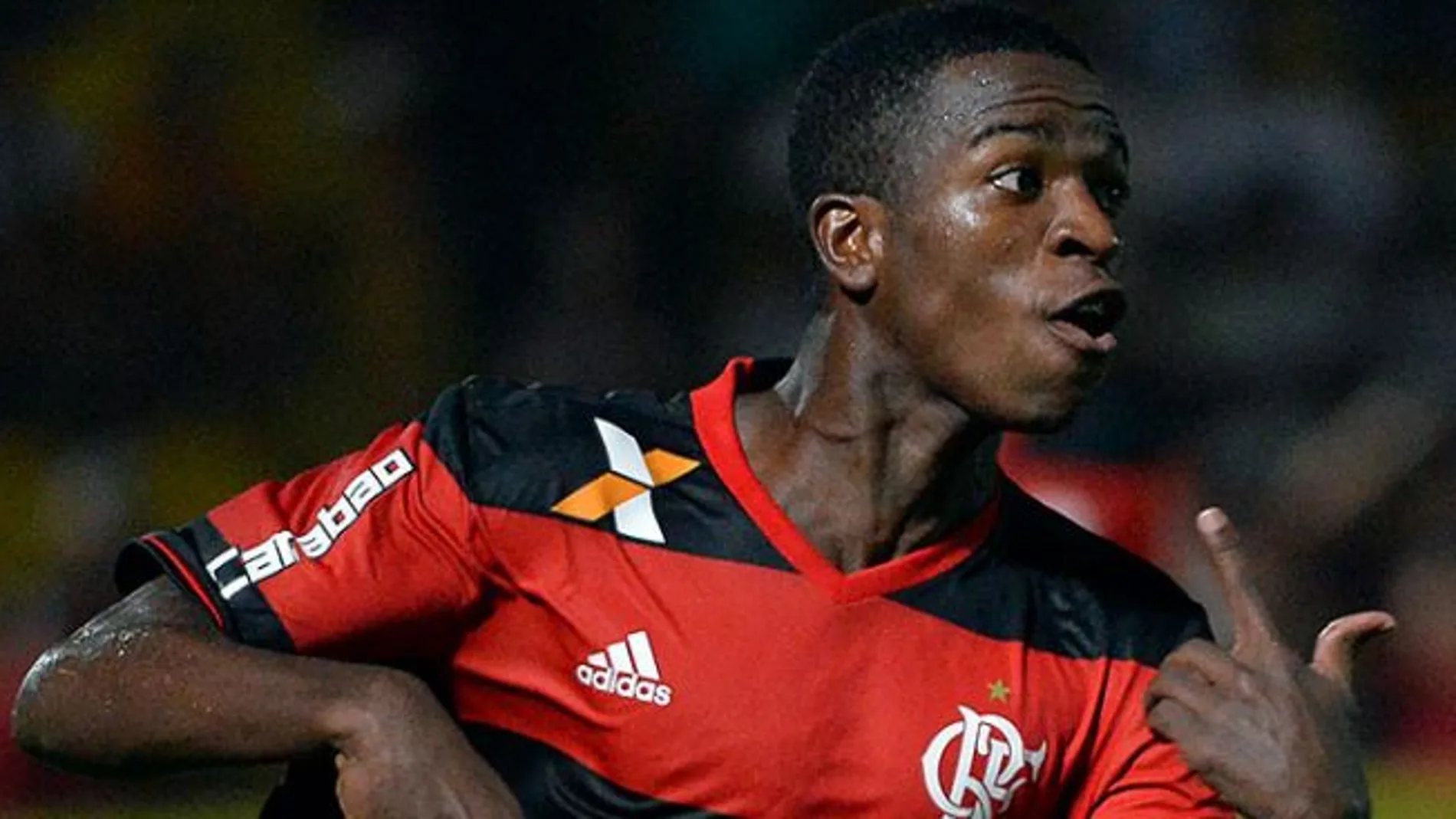 El delantero del Flamengo, Vinicius Jr. que será nuevo jugador del Real Madrid a partir de julio de 2018,
