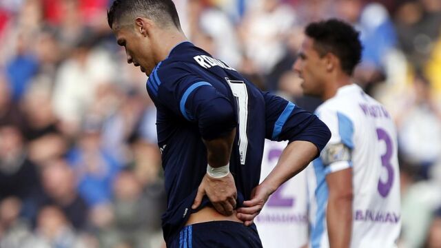 Cristiano Ronaldo durante el partido.