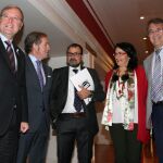 Antonio Silván, Javier Vega, Marcelino Fernández, Teresa Mata y Juan Martínez Majo inauguran la jornada