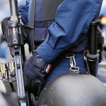 Un policía, el pasado 21 de noviembre, día del Madrid-Barça