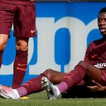 Ousmane Dembele, tras lesionarse durante el partido contra el Getafe