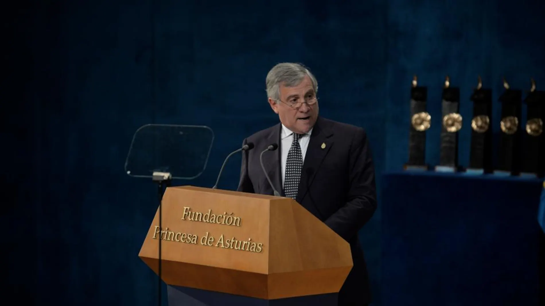 Antonio Tajani, durante la entrega de los Premios Princesa de Asturias /Reuuers