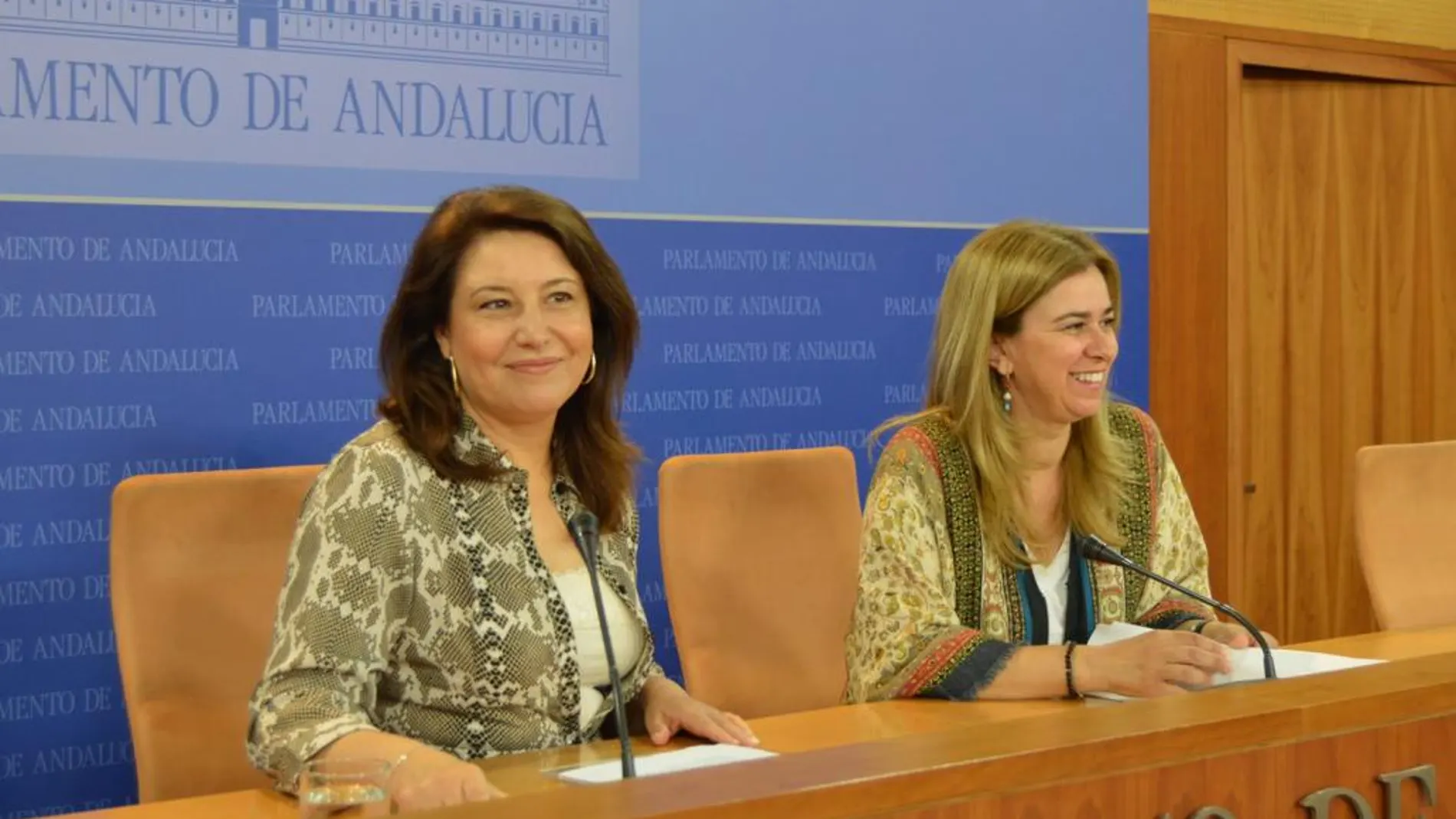 Las diputadas populares Carmen Crespo y Teresa Ruiz-Sillero
