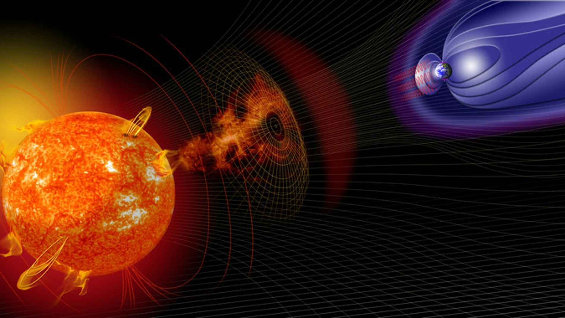 Las emisiones del Sol pueden provocar perturbaciones geomagnéticas en la Tierra