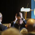 El presidente en funciones de la Generalitat, Artur Mas, ayer, durante el congreso de Convergència