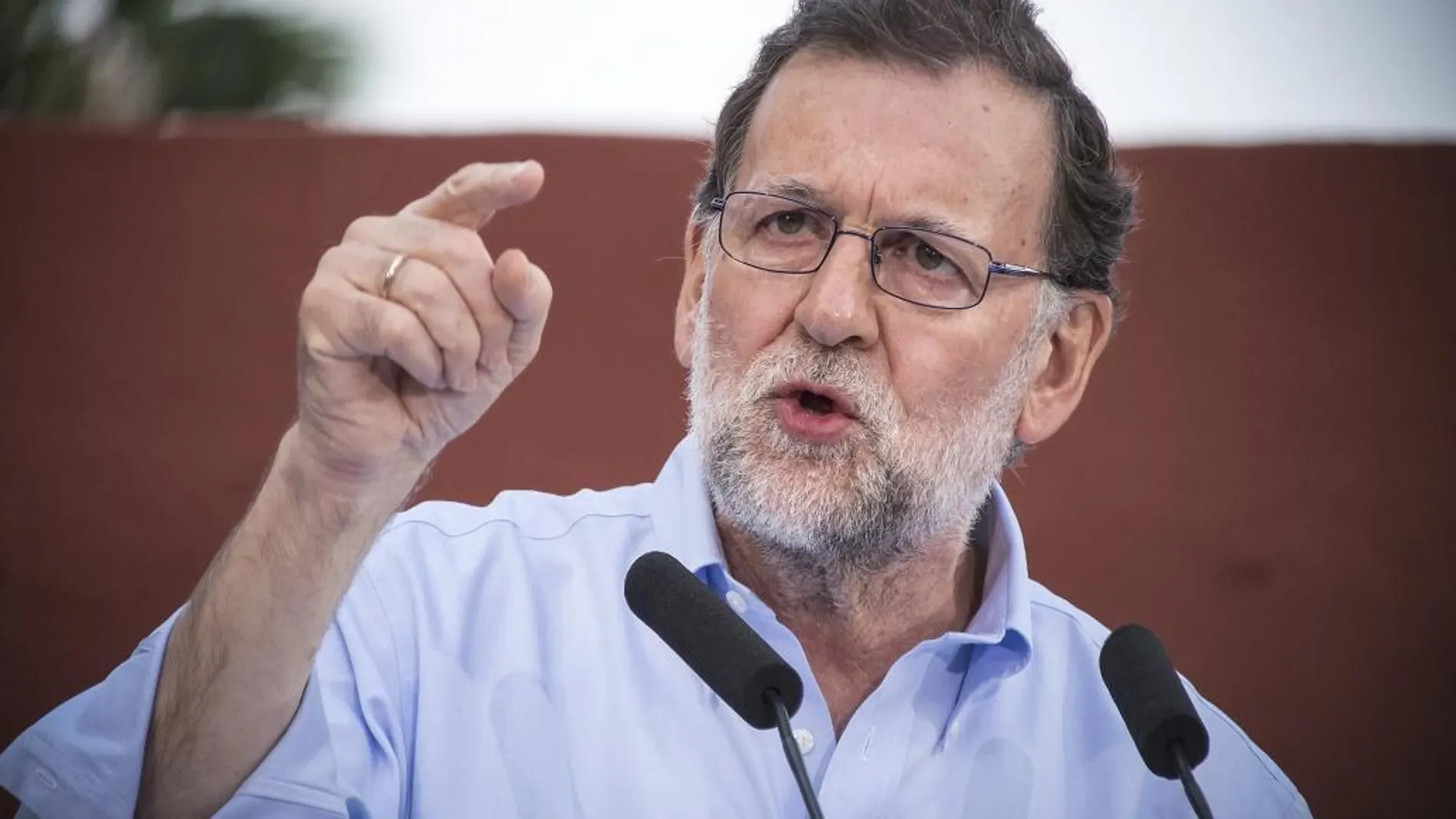 El candidato del PP a la reelección como presidente del Gobierno, Mariano Rajoy.