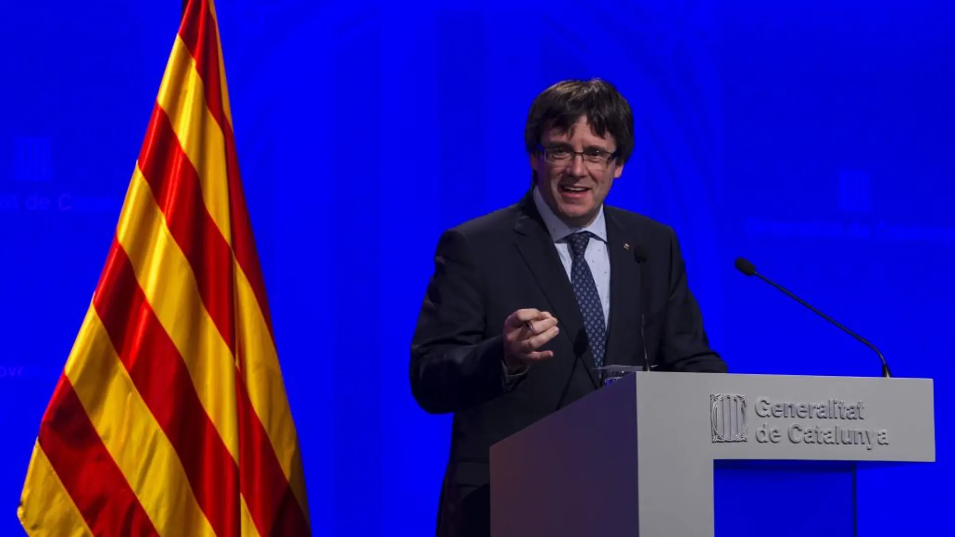 El presidente de la Generalitat de Catalunya, Carles Puigdemon