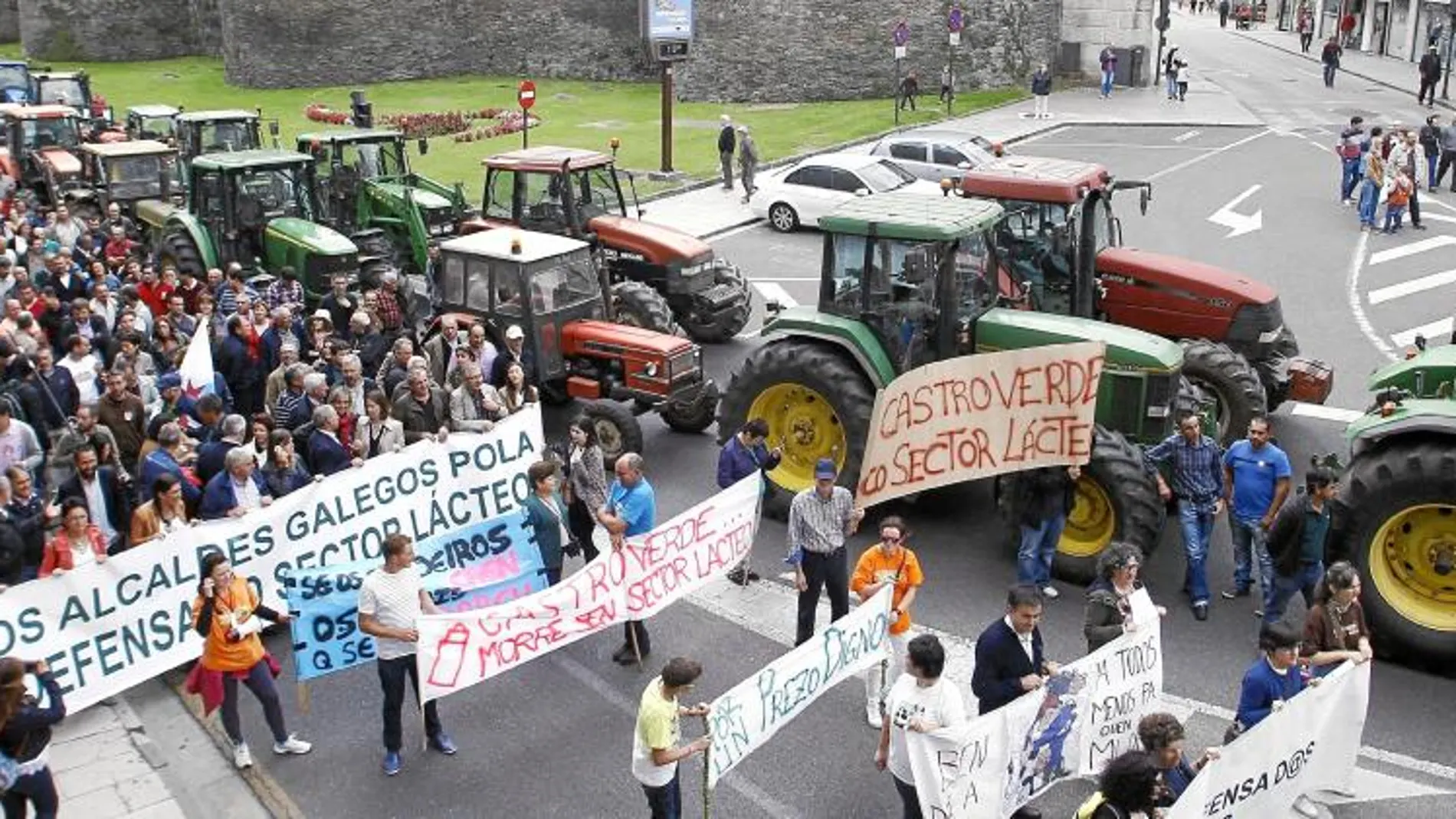 Las protestas por la leche se multiplican en España y Francia
