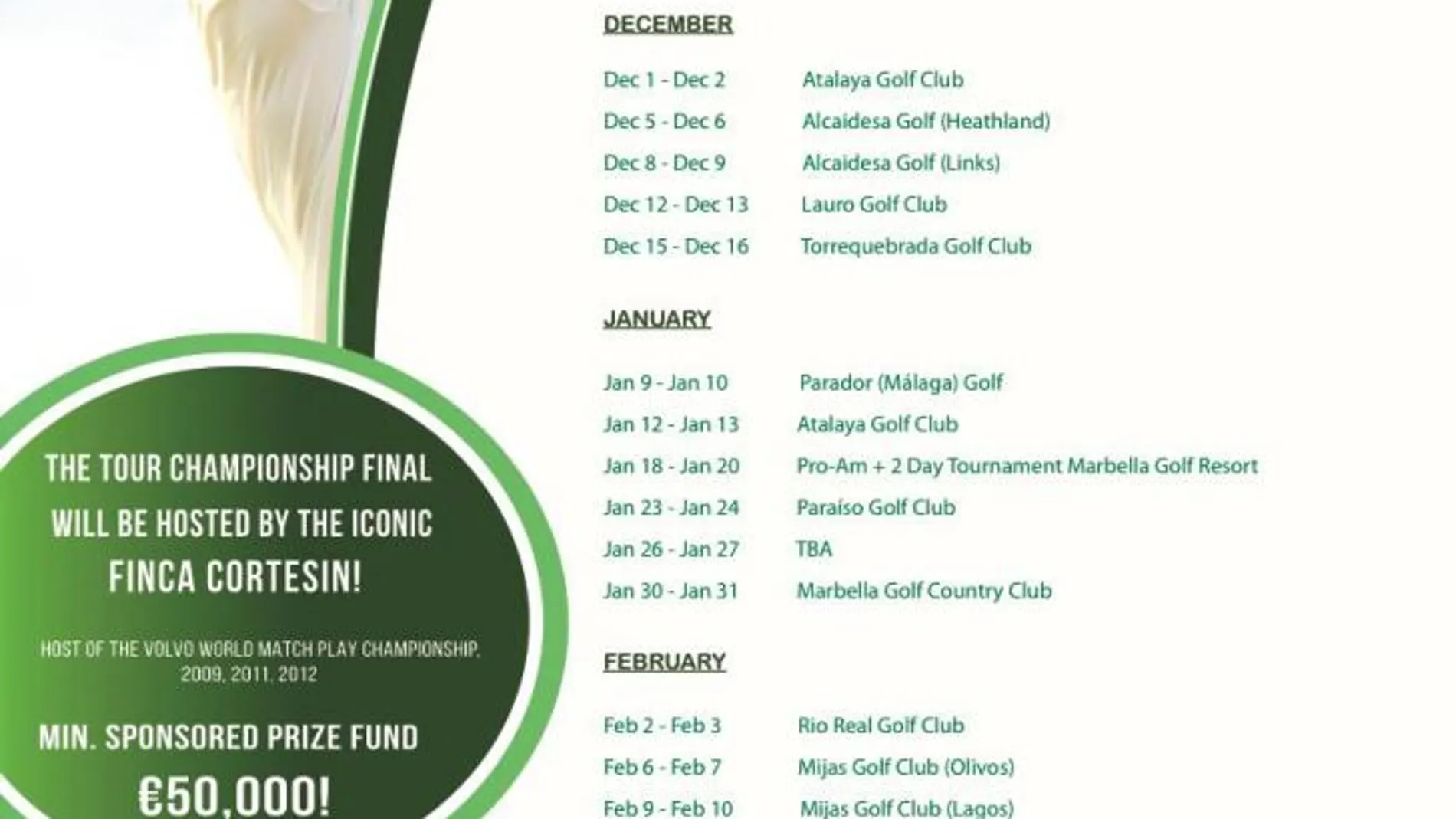Calendario Gecko Tour