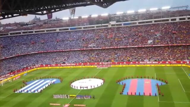Así ha sonado el himno de España en la final de la Copa del Rey