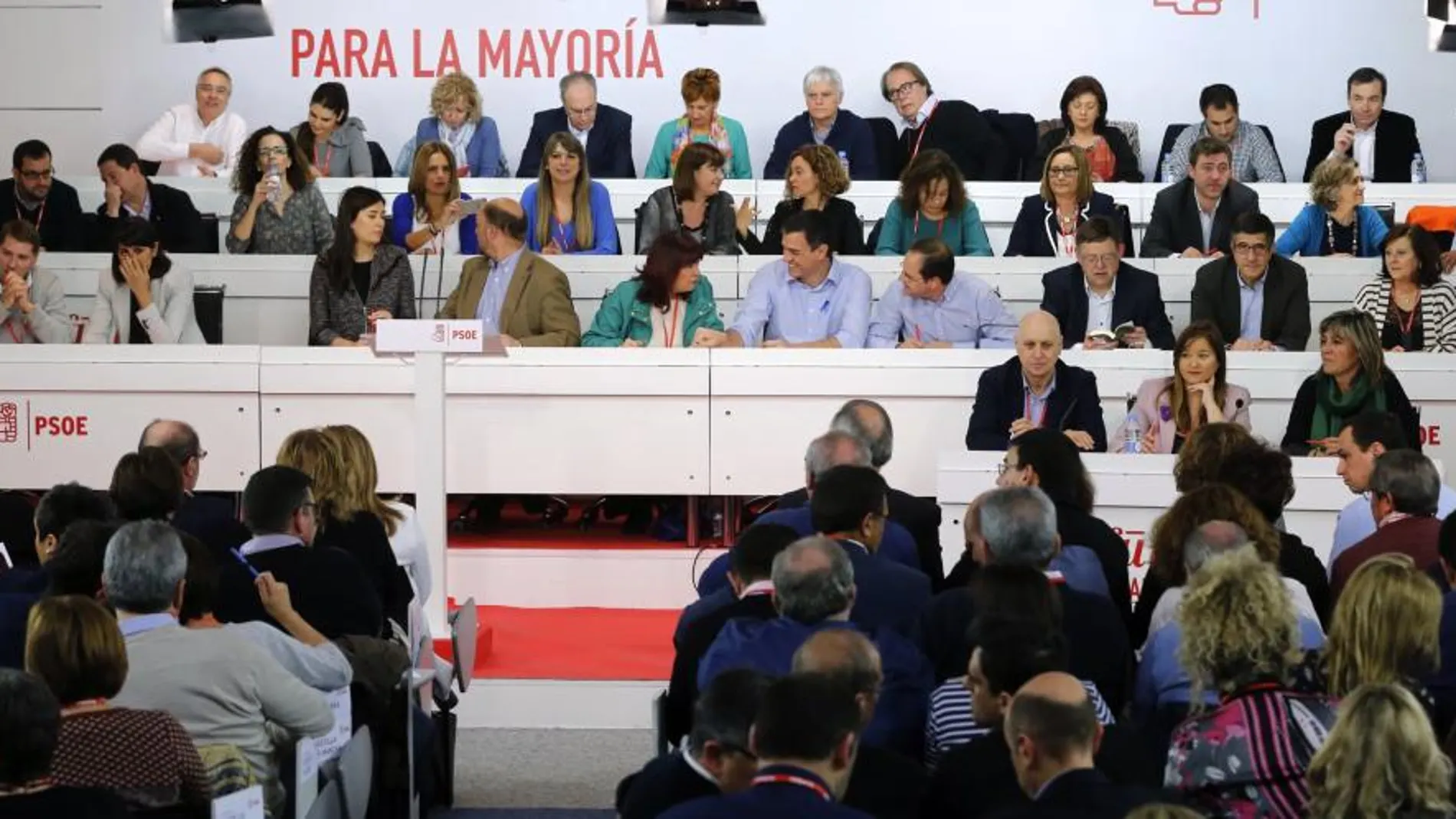 Vista general de la reunión del Comité Federal del PSOE