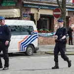 La policía belga en una imagen de archivo de una redada en Etterbeek