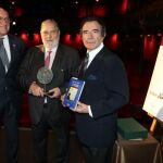 Jesús Julio Carnero y Enrique Cornejo entregan el V Premio Internacional de Poesía Zorrilla a Juan Van-Halen, por su libro «Memoria de un mal sueño»
