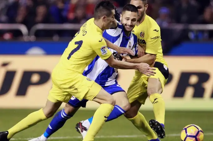0-0. El Villarreal se conforma en Riazor y se aleja de la zona «Champions»
