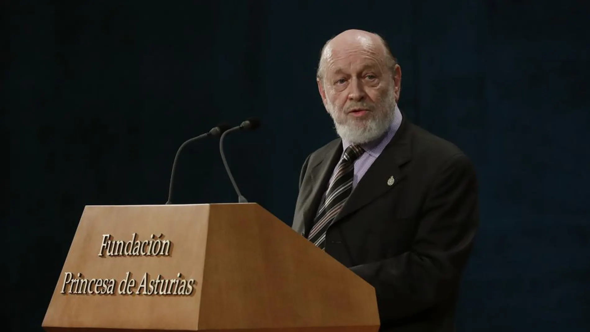 Marcos Mundstock durante su intervecnión en los Premios Princesa de Asturias de 2017