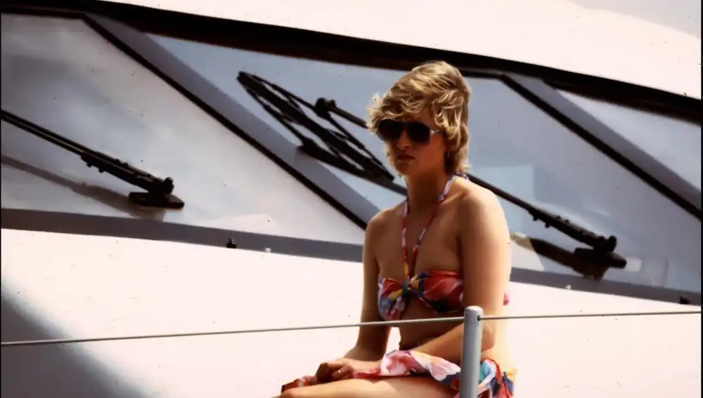Diana de Gales, durante unas vacaciones de verano en Mallorca