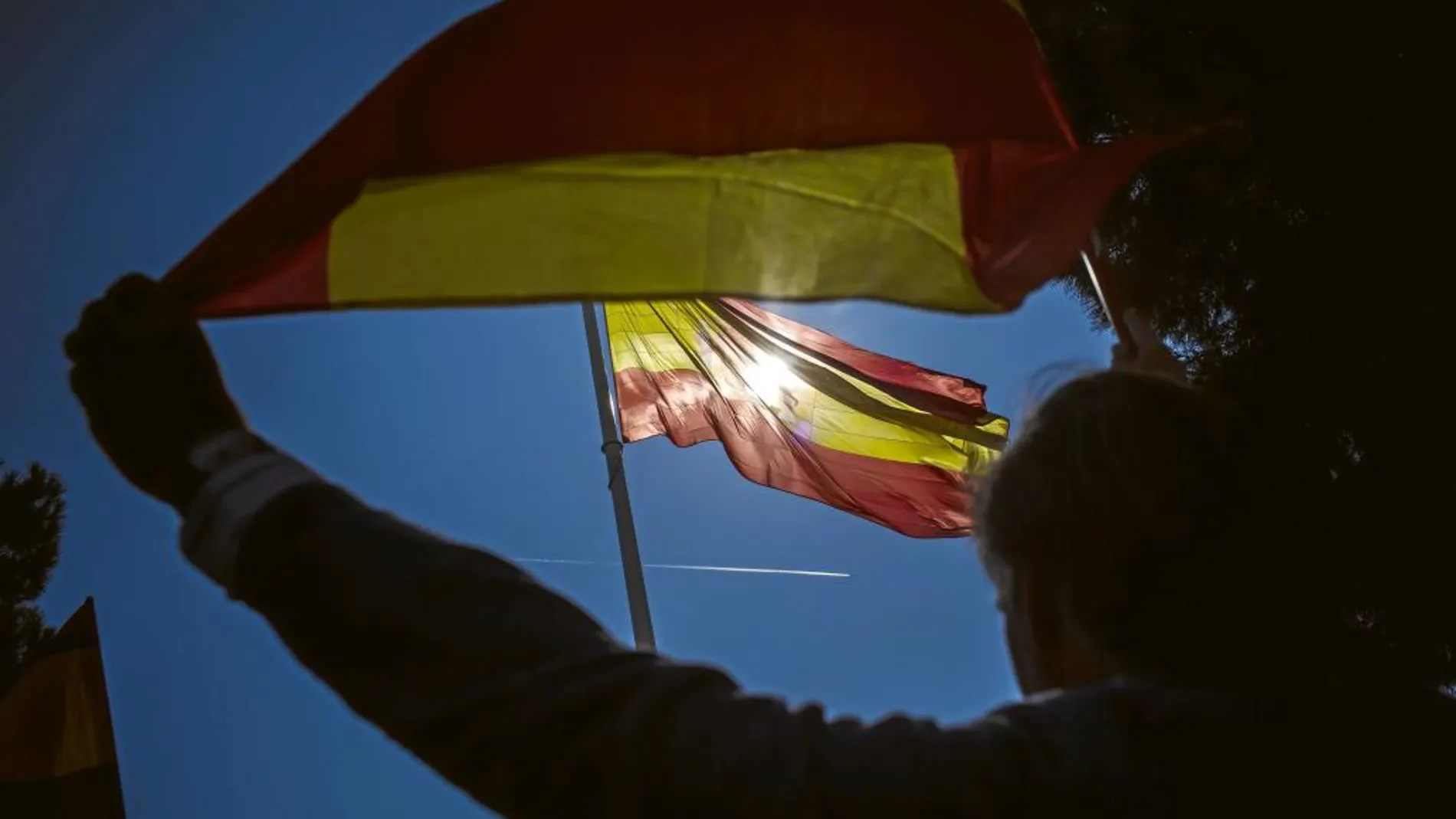 Imágenes de la manifestación de ayer en la plaza de Colón de Madrid para reividicar la unidad de España