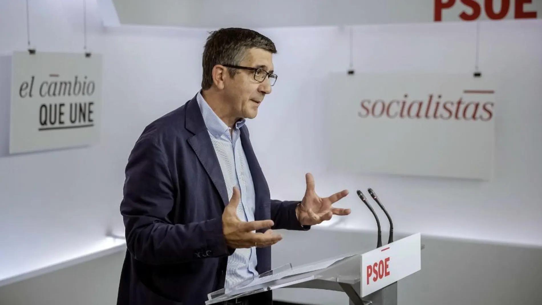 El secretario de Acción Política y Ciudadanía del PSOE, Patxi López.