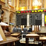 Vista de los indicadores de la bolsa madrileña