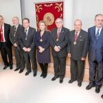 Foto de Familia del Consejo con Amilivia, Salgueiro, Quijano, Estella, Javier Fernández, Demetrio Madrid y Antonio Pérez, entre otros