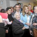 Susana Díaz cerró ayer la jornada con Pedro Sánchez en Málaga. Antes estuvo en Marbella