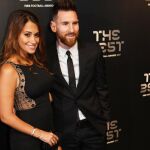 Antonela Roccuzzo y Leo Messi