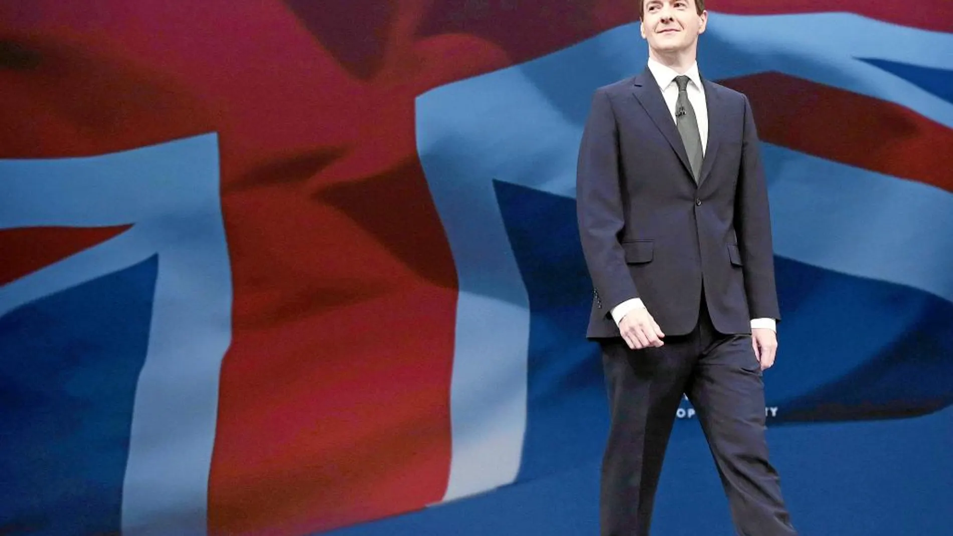 George Osborne, ayer, durante su intervención en el congreso anual de los «tories», en Manchester