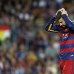 El defensa del FC Barcelona Gerard Piqué durante el partido de vuelta de la Supercopa de España