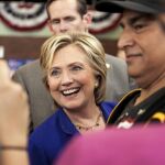 La precandidata presidencial, Hillary Clinton