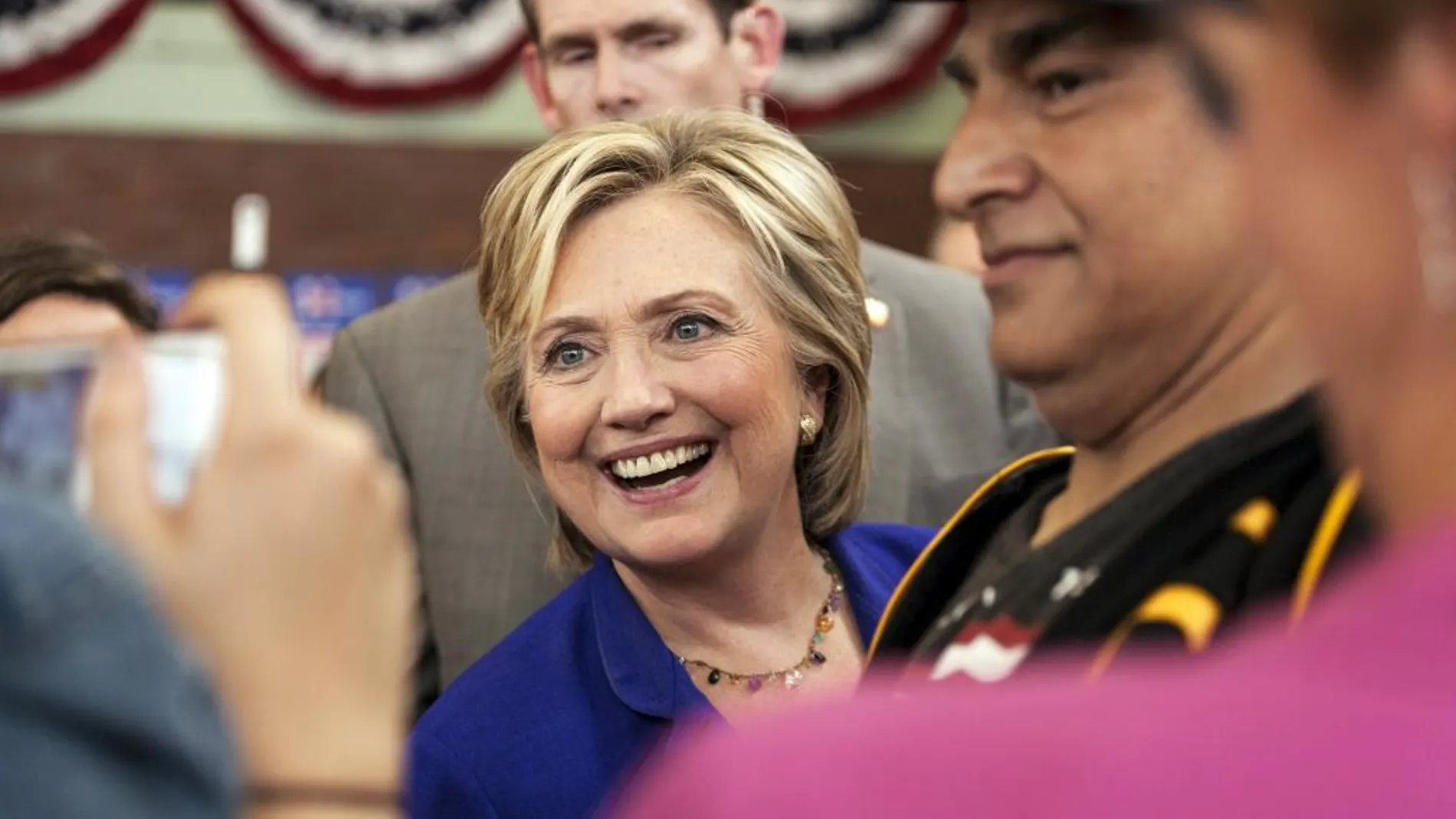La precandidata presidencial, Hillary Clinton