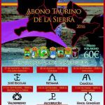 Cartel anunciador del abono taurino de la Sierra