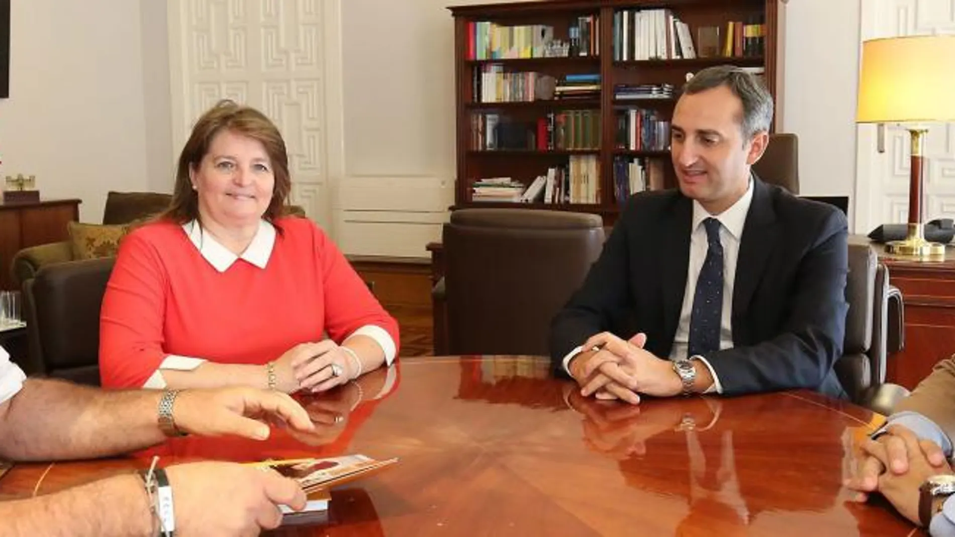 El presidente de la Diputación de Alicante, César Sánchez, se reunió ayer con representantes de diferentes asociaciones de padres