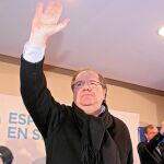 Juan Vicente Herrera en el acto celebrado en León junto al alcalde de la ciudad, Antonio Silván
