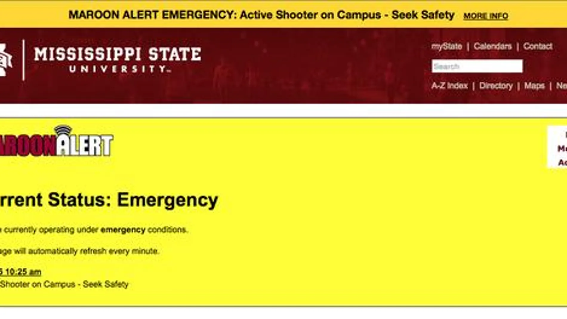 Un detenido por un tiroteo en el campus de la Universidad de Misisipi