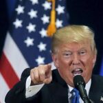 Donald Trump durante un mitin en West Allis, Wisconsin