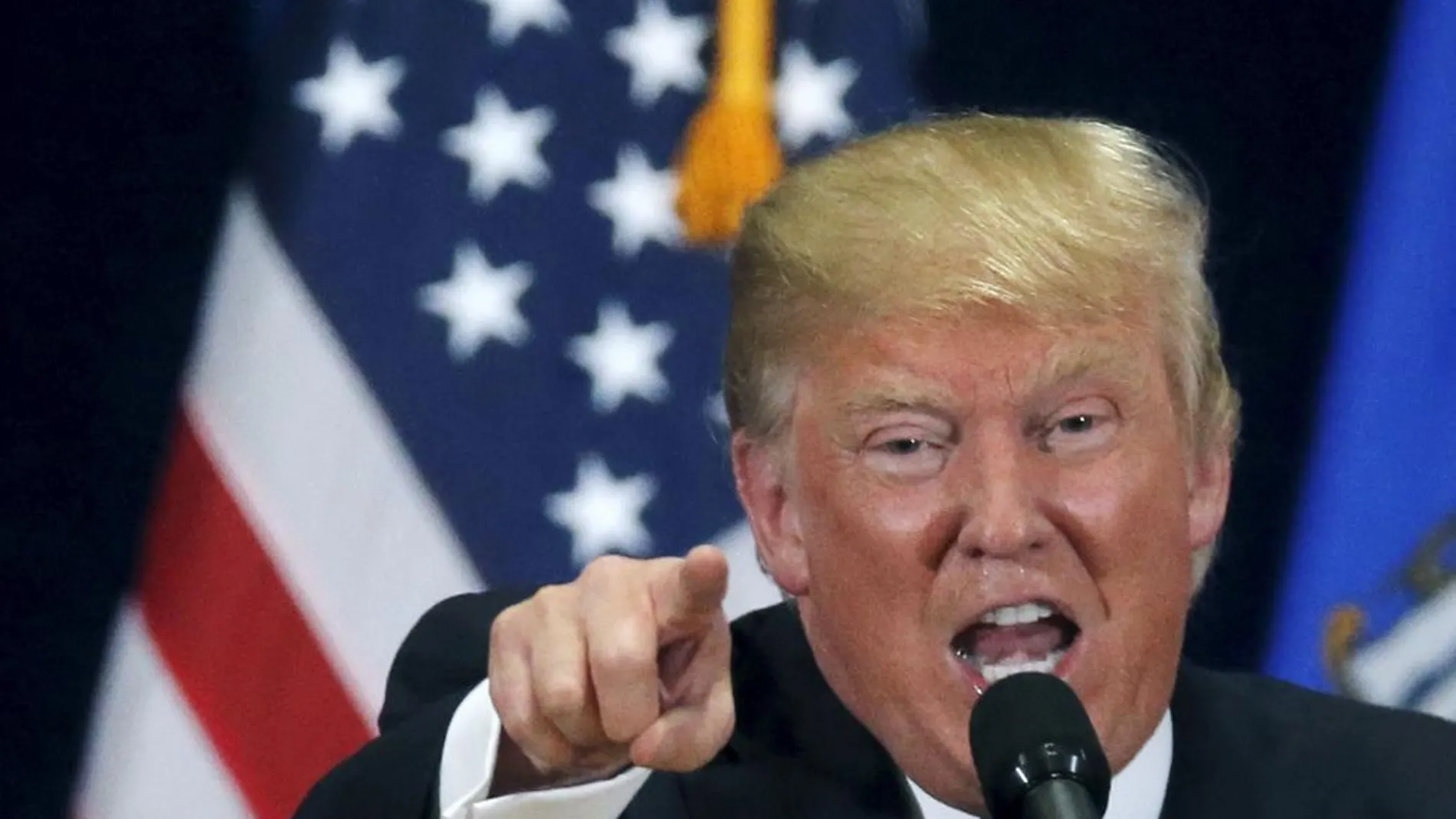 Donald Trump durante un mitin en West Allis, Wisconsin
