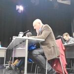 La concejal de Ahora Madrid Rommy Arce presidió ayer la Junta de Distrito de Arganzuela