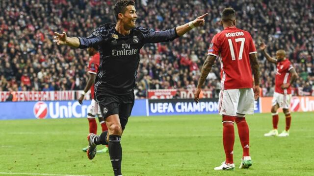 Cristiano Ronaldo celebra la anotación de un gol