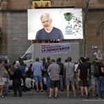 Julian Assange ha apoyado al separatismo catalán y la celebración de un referéndum ilegal