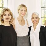 La vicepresidenta corporativa de la firma, Rosa Tous y sus fundadoras, Gwyneth Paltrow y Rosa Oriol
