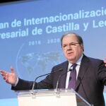 El presidente Juan Vicente Herrera, durante la presentación del Plan de Internacionalización Empresarial