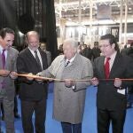 León de la Riva, José Rolando Álvarez, David Álvarez y Máximo Gómez inauguran el Salón de la Alimentación