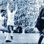 Rial y Di Stéfano celebran el gol de Gento, que dio la tercera Copa de Europa al Real Madrid