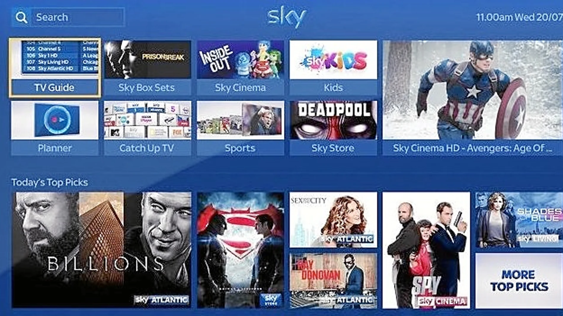 Sky será la futura plataforma de vídeo bajo demanda en España