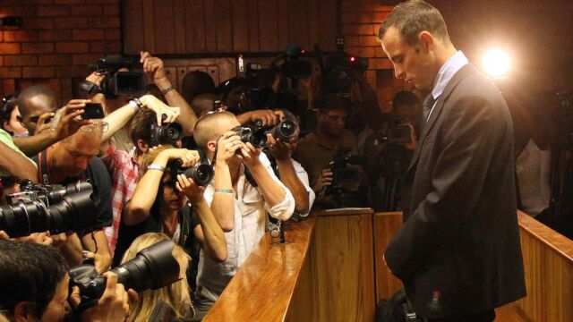 Oscar Pistorius durante su juicio