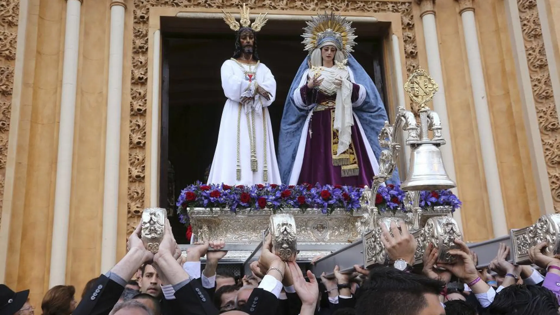 Traslado de Jesús Cautivo y la Virgen de la Trinidad desde la iglesia de San Pablo de Málaga