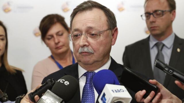 El presidente de Ceuta, Juan Jesús Vivas, al término de la VI Conferencia de Presidentes