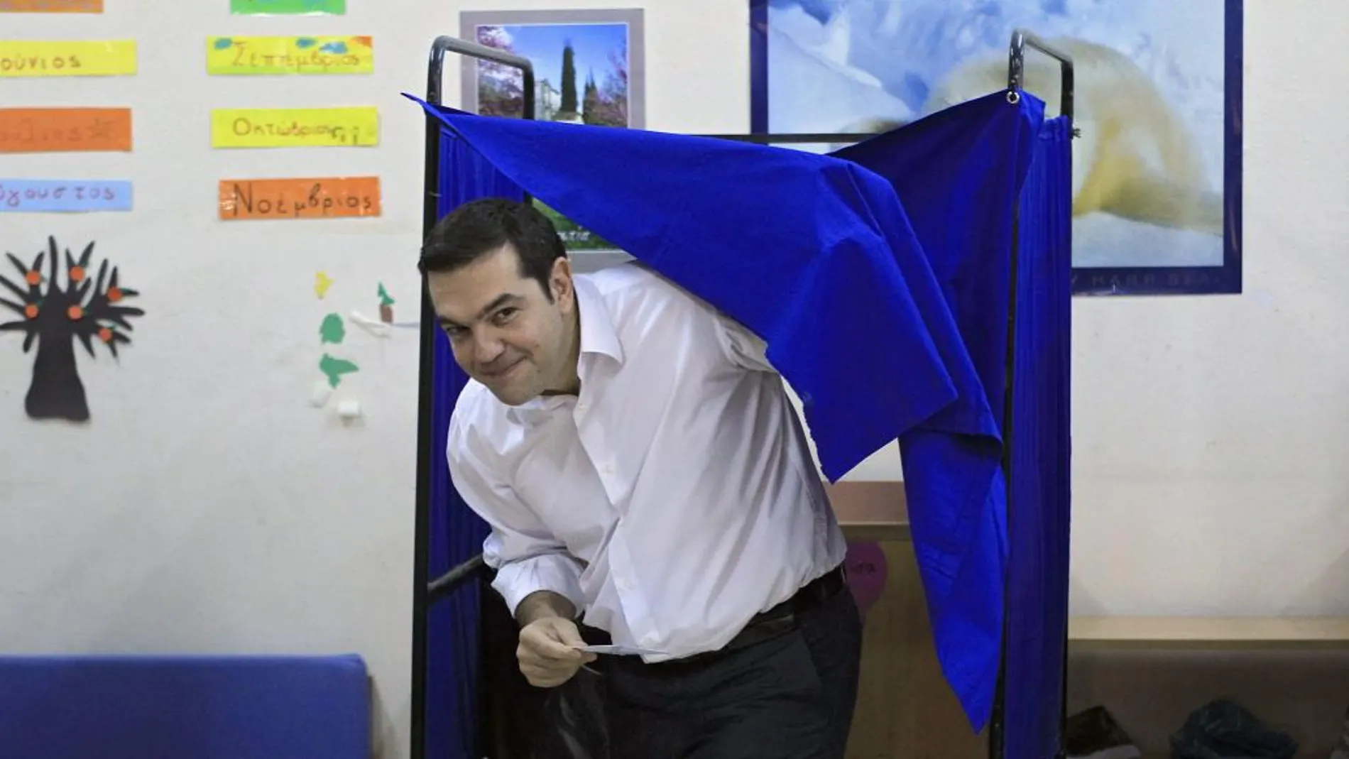 Alexis Tsipras acude a votar