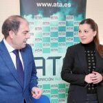 El presidente nacional de ATA, Lorenzo Amor, junto a la presidenta regional, Soraya Mayo