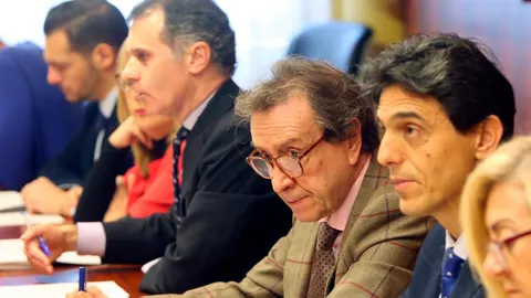 El vicepresidente y consejero de la Presidencia, José Antonio de Santiago-Juárez, preside el Consejo de Cooperación al Desarrollo, junto al secretario general José Manuel Herrero, entre otros
